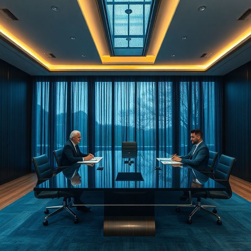 Ședință de strategie fiscală corporativă într-un boardroom modern din Brașov
